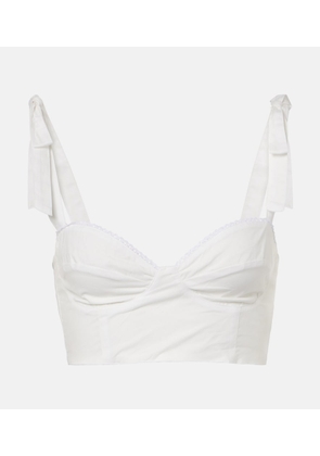 Bananhot Alba cotton poplin crop top