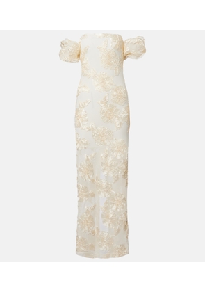 Rotate Embroidered bustier gown