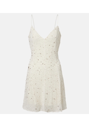 Staud Emily embellished tulle minidress