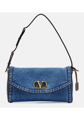 Valentino Garavani Devain Small denim shoulder bag