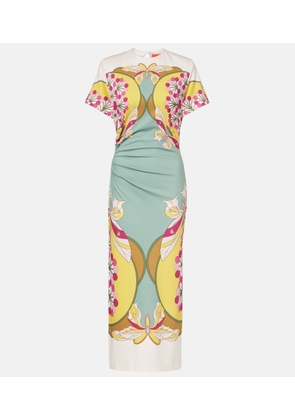 La DoubleJ Lela printed jersey midi dress