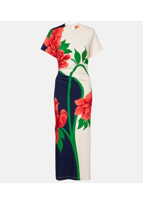 La DoubleJ Lela floral jersey maxi dress