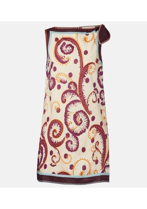 Alemais Wilson printed linen and silk minidress