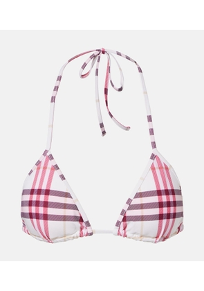 Burberry Burberry Check bikini top