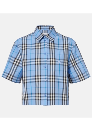 Burberry Burberry Check cotton poplin shirt