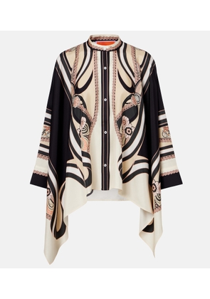 La DoubleJ Foulard printed silk twill shirt