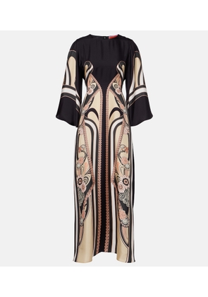 La DoubleJ Sorella printed silk maxi dress