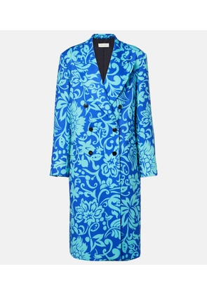 Dries Van Noten Rosea printed coat