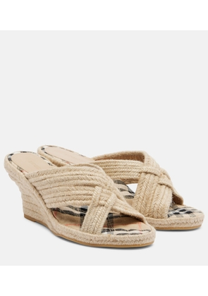 Burberry Woven espadrille wedges