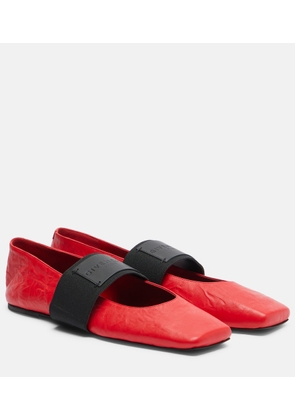 Givenchy Sliced Square leather ballet flats