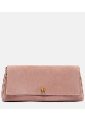 Khaite Audrey suede clutch
