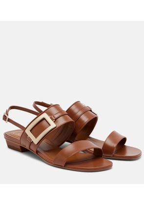 Roger Vivier Belle Vivier leather slingback sandals