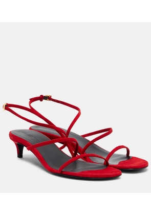Khaite Loop 35 suede sandals