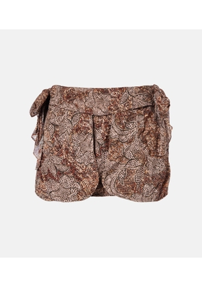 Isabel Marant Coralie printed cotton miniskirt