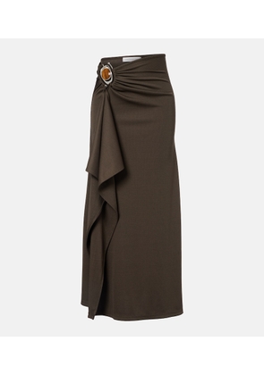 Christopher Esber Occhio embellished jersey maxi skirt