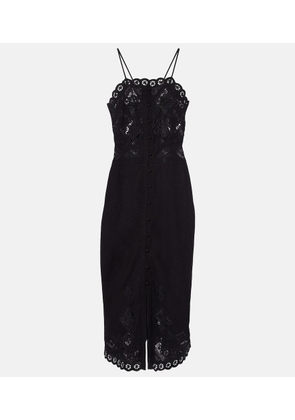 Isabel Marant Nelsane cotton and linen midi dress