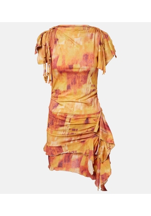 Isabel Marant Janick printed ruffled cotton minidress