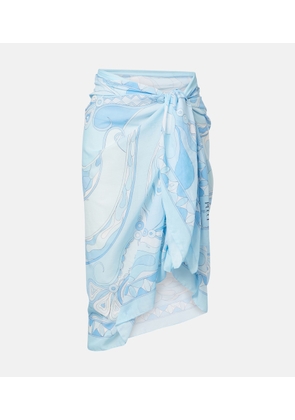 Pucci Orchidee cotton beach cover-up