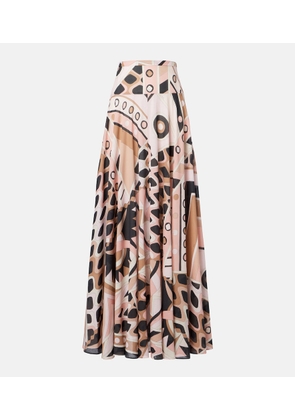 Pucci Vivara cotton muslin maxi skirt
