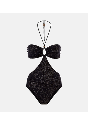Isabel Marant Idoya polka-dot cutout swimsuit