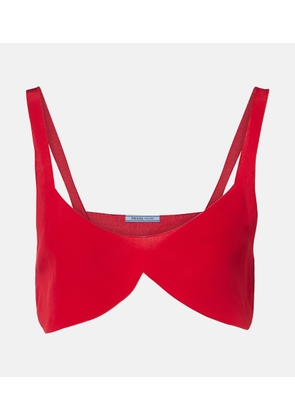 Prada Silk crepe de chine bra top