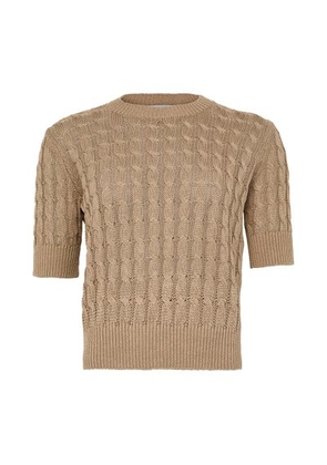 Round neck knitted t-shirt