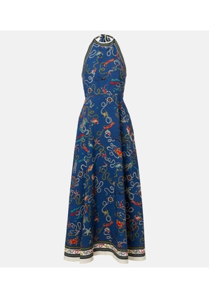 Alemais Cove printed halterneck maxi dress