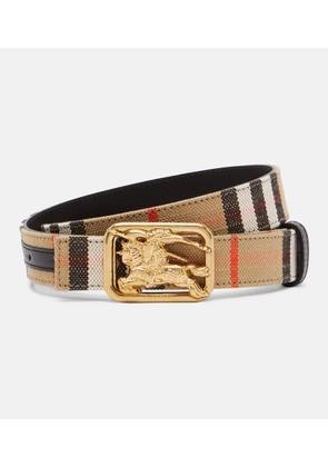 Burberry EKD Burberry Check reversible belt