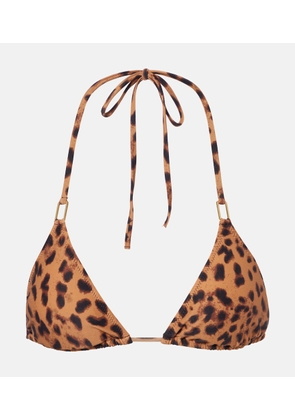 Melissa Odabash Cancun leopard-print bikini top