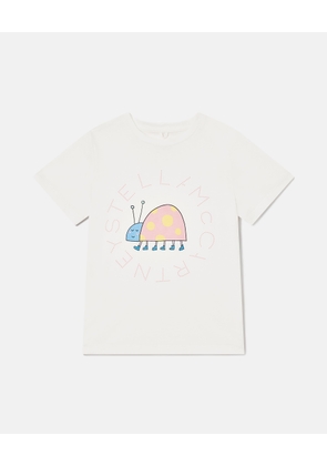 Stella McCartney - Ladybird Graphic T-Shirt, Woman, Ivory, Size: 5