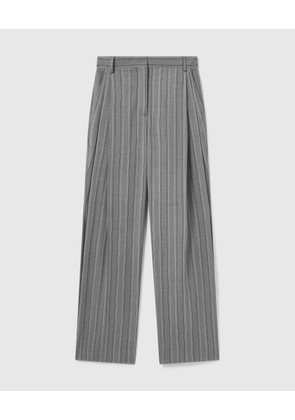 Stella McCartney - Striped Lightweight Straight Trousers, , Size: 38