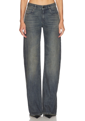 Balenciaga Wide Leg in Navy  Green  & Yellow - Blue. Size 28 (also in ).