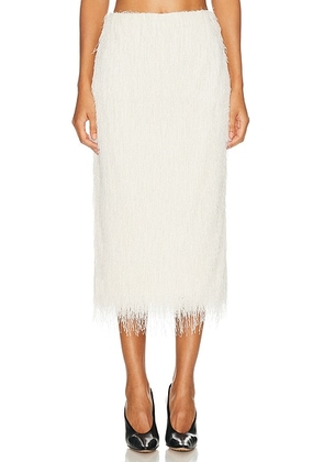 Dries Van Noten Sokna Skirt in White - White. Size 36 (also in 38).