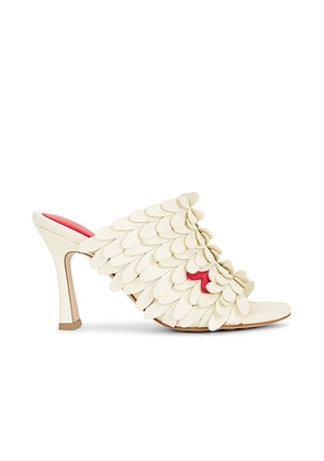 Bottega Veneta Rana Mule Sandal in Sea Salt & Lipstick - Ivory. Size 36 (also in 39).