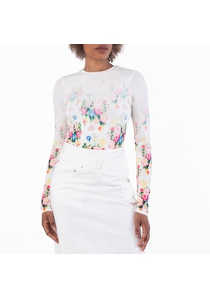 Loewe Floral-Printed Long Sleeved Top