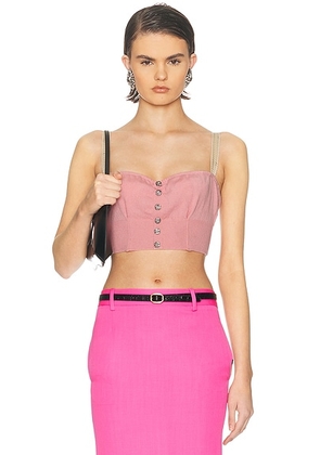 Dolce & Gabbana Sleeveless Top in Dark Powder Pink - Pink. Size 40 (also in 36, 42).