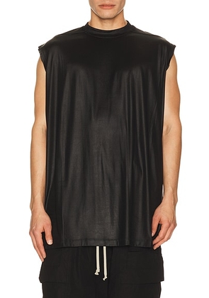 DRKSHDW by Rick Owens Tarp T in Black - Black. Size L (also in S, XL/1X).