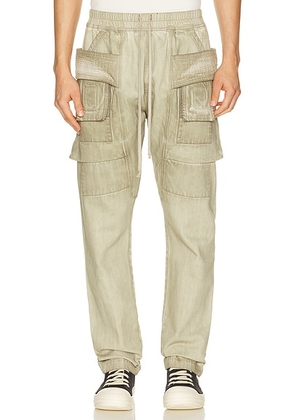 DRKSHDW by Rick Owens Creatch Cargo Drawstring in Sand - Cream. Size L (also in M, S, XL/1X).