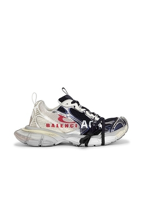 Balenciaga 3xl Sneaker in Eggshell  Red  & Navy - Grey,Blue. Size 41 (also in 42, 43, 44, 45).