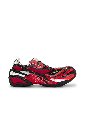 Balenciaga Soleless Sneaker in Red  Black  Silver  & White - Red,Black. Size 41 (also in 42, 43, 44).