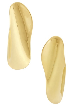 AGMES Max Earrings in Gold Vermeil - Metallic Gold. Size all.