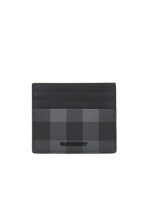 Burberry Tall Sandon Card Case in Charcoal - Black. Size all.
