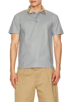 Burberry Evan Polo in Rainy Grey - Grey. Size L (also in M, S, XL/1X, XXL/2X).