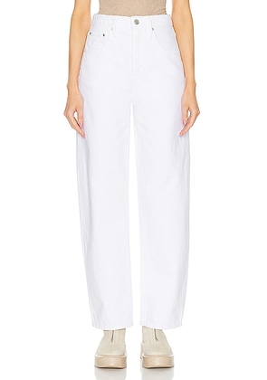 FRAME Long Barrel Jeans in White - White. Size 31 (also in ).