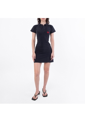 Balenciaga Polo-Style Mini Cotton Dress