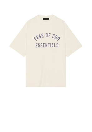 Fear of God ESSENTIALS Jersey Crewneck Tee in Shell - Cream. Size XL (also in ).