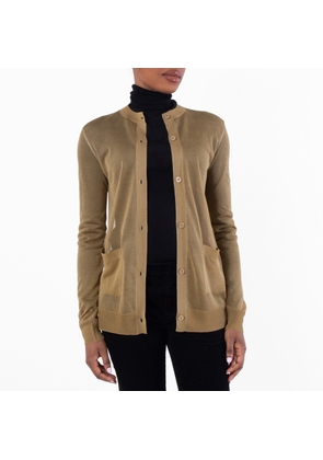 Saint Laurent Sheer Silk Cardigan
