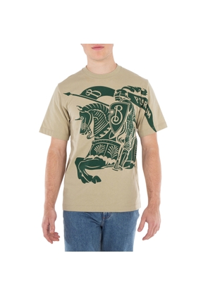 Burberry Equestrian Knight Crewneck Cotton T-Shirt