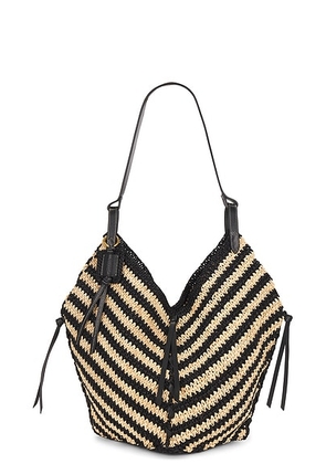 Isabel Marant Tampa Bag in Black & Natural - Black. Size all.