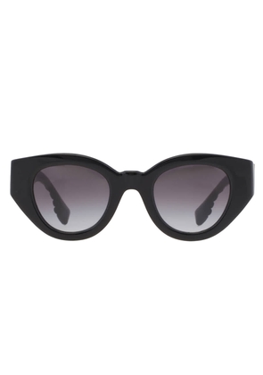 Burberry Meadow Grey Gradient Oval Ladies Sunglasses BE4390 30018G 47